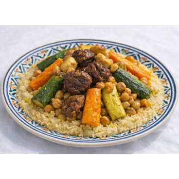 Couscous au bœuf et légumes